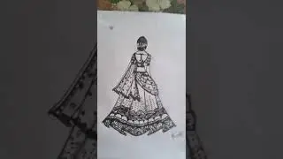 A girl with beautiful lehenga #shorts