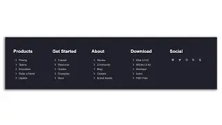 How To Make Website Footer Using | HTML & CSS