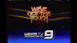 WDVM TV 9 CBS We've Got the Touch ident 1984