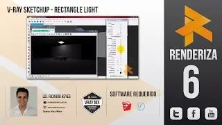 Rectangle light de vray en sketchup