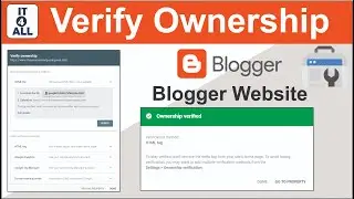 How To Verify Ownership of Blogger Website in Google Search Console