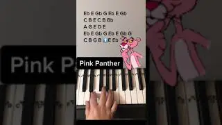 💖🦁 Pink Panther Piano Tutorial 