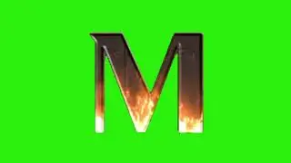Green Screen ABC Fire 3D Animation | ABC Fire Effect Green Screen Background