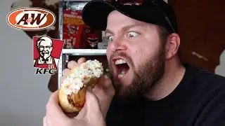 A&W x KFC Coleslaw Chili Dog