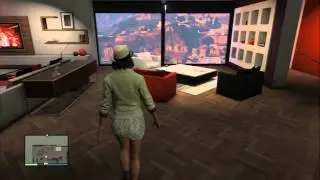 Grand Theft Auto Online - Eclipse Towers Apt 31 Full Tour Upstairs & Down, Bedroom, Telescope, Views