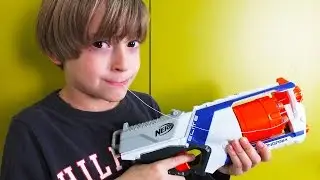 Pulling a tooth using a Nerf gun Arseny VLOG