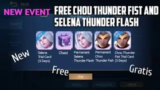 FREE CHOU THUNDER FIST AND SELENA THUNDER FLASH FLIP THE CARD EVENT | MOBILE LEGENDS