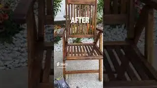 Refurbish Teak Deck Chair with Watco Tung Oil TikTok #how #howto #diy