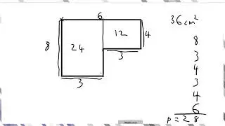 Area and Perimeter of Part of a Shape