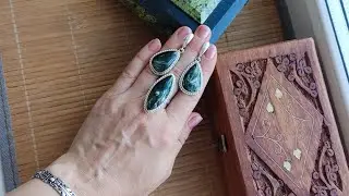 КРАСОТА В  СЕРЕБРЕ.  КУНЦИТ, СЕРАФИНИТ,АЗУРОМАЛАХИТ,ХРИЗОПРАЗ,АПАТИТ,НЕФРИТ,СИМБИРЦИТ,РОДОНИТ...