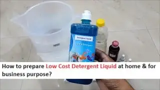 Low-Cost Detergent Liquid Making Real Formula - कम लागत वाले डिटर्जेंट तरल बनाने का असली फॉर्मूला