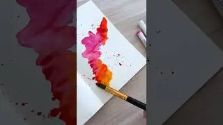 Easy & AESTHETIC sketchbook idea!🧡💫 #sketchbookideas #satisfying #relaxingart
