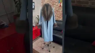 Кашемировое пальто с отделкой из меха куницы 😍😍😍