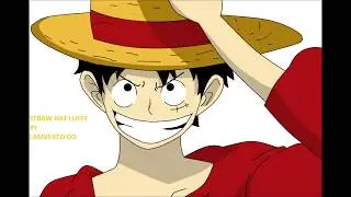 SPEED PAINT STRAW HAT LUFFY IN MS PAINT  USING MOUSE ^_^