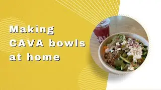 Making CAVA bowls at home 🥗 #cavaorder #cava #salads