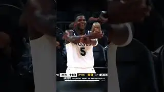 Anthony Edwards telling Phoenix to SUCK IT ☠️😭 #shorts