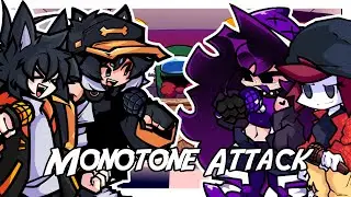 FNF Monotone Attack but it's Zero & Ohagi vs Genette & Sachiko