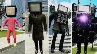 EVOLUTION OF NEW UPGRADED TITAN TV MAN VS ALL SKIBIDI TOILET MULTIVERSE In Garry's Mod!