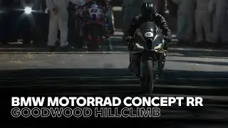 BMW Motorrad Concept RR Debuts in Motion at Goodwood 2025