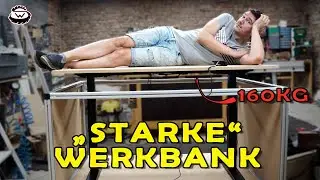 SO EINFACH baust du eine WERKBANK | 🤩 Höhenverstellbar