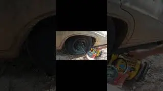 You wont believe what happens while airing up this old tire