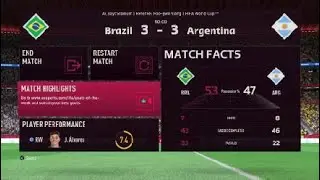FIFA 23 brazil vs Argentina