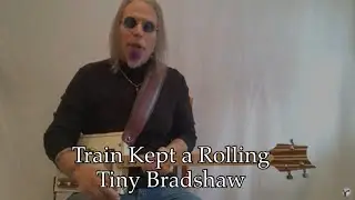 Train Kept a Rolling Beginner Lesson for 3 String Cigar Box Guitar Easy One Finger but Hard Rhythm