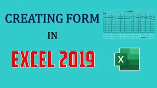 Form Designing in Excel 2019 | BMH!
