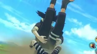 逆リョナ Gyakyu Ryona Sasuke grabbing Kiba in the crotch