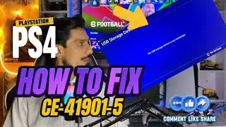 How To Fix PS4 CE-41901-5 External Storage Error PlayStation 4