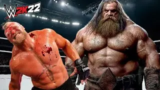 Brock Lesnar vs. Hagrid Hulk (WWE 2K22)