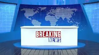 Breaking News Background Virtual Studio for Professional Broadcasts | Free Download No Copyright ©️