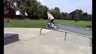 Mother in law on a BMX