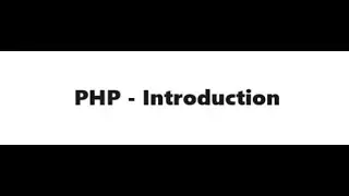 Introduction to Server Side Scripting Language - PHP