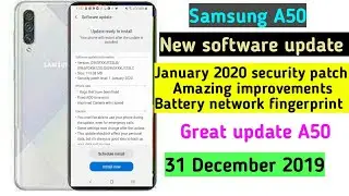 Samsung A50 New update FOTA January 2020 security patch update