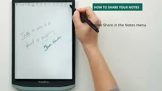 PocketBook InkPad X Pro: how to share your notes