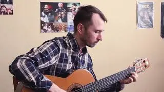 В платье белом - Ляпис Трубецкой (фингерстайл кавер на гитаре)