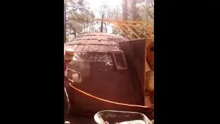 Spraying Concrete onto a Mini Dome