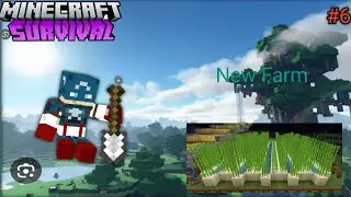 Minecraft Survival Part-6 I made new manual sugarcane fame 😎