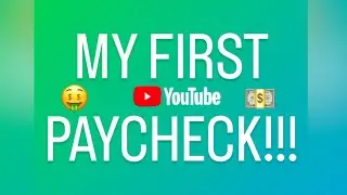 My First YouTube Paycheck!!