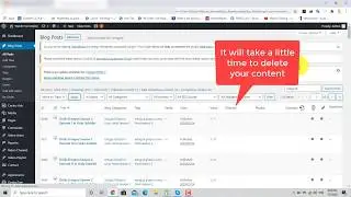 How to delete WordPress bulk posts