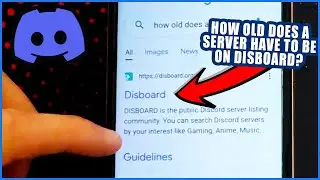 How old Does A Server Have to be on Disboard?