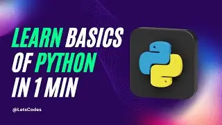 Python Basics in 1 Minutes 🐍