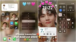Make Your Android Homescreen Aesthetic 2023 💚 IOS 17 Launcher For Android 🌸 Kpop Theme 💜 Bts V Theme