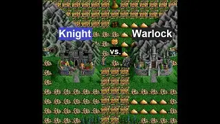 Heroes of Might and Magic 2- Knight vs. Warlock (100,000 Gold Growth)