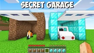 I found SECRET DIRT vs DIAMOND GARAGE in Minecraft! This is SECRET DIRT vs DIAMOND CAR!