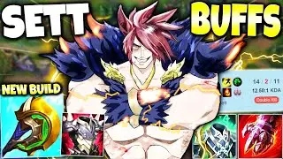 New SETT Buffs created a NEW IMMORTAL AD SETT BUILD even more BROKEN 🔥 LoL Top Sett s11 Gameplay