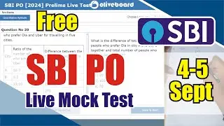 🎯Oliveboard SBI PO Live Mock Test | 4-5 September | How to Attempt Mock | Just Do It | #sbi #sbipo