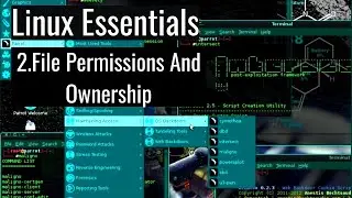 Linux Essentials: 2.File Permissions And Ownership | Creating a File | Terminal Commands