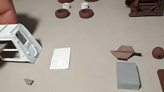 Детали к сборке масштабной модели Нива СК-5 мм перед финальной покраской с копнителем с